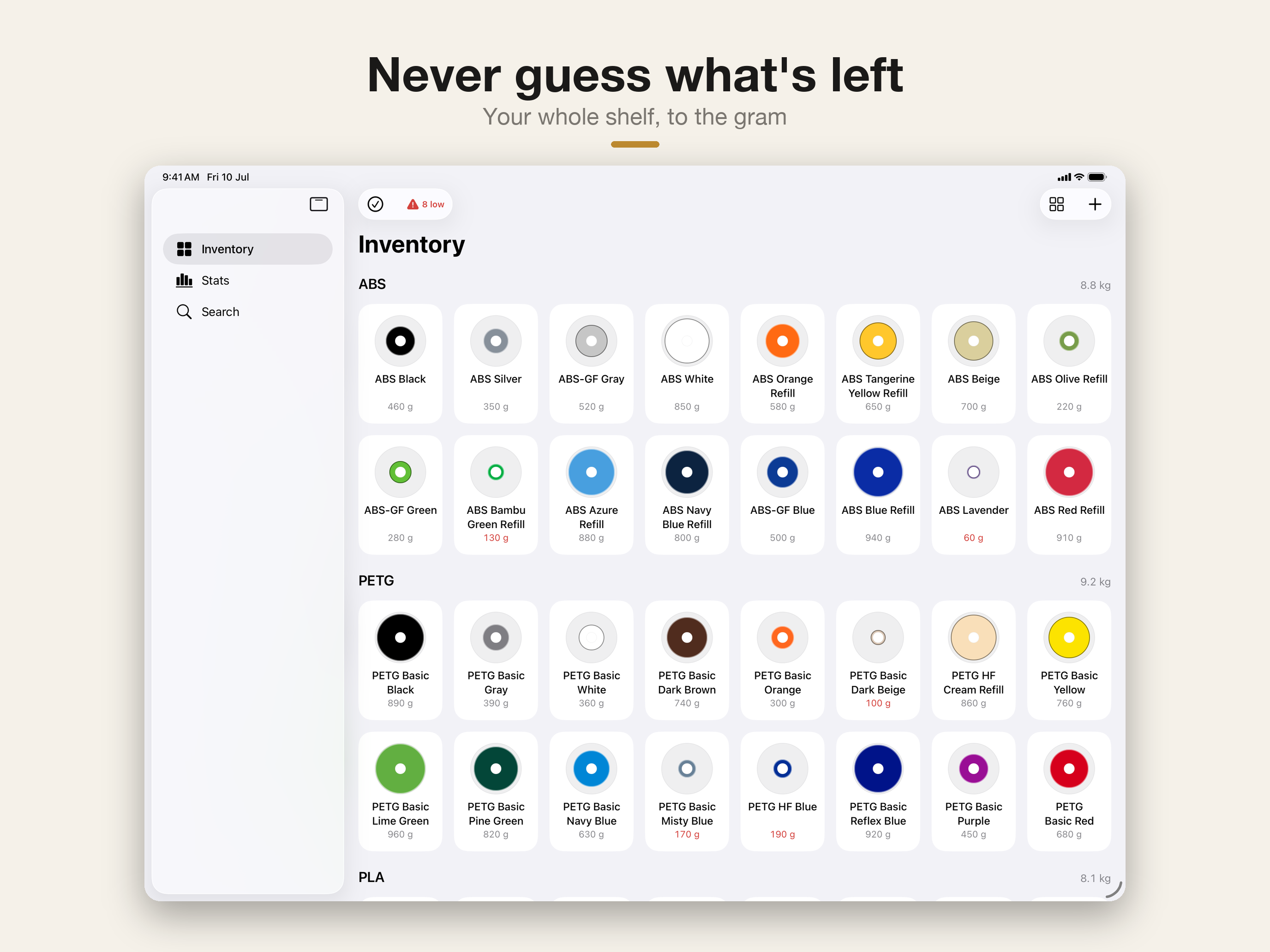 Ply: 3D Filament Tracker screenshot 11