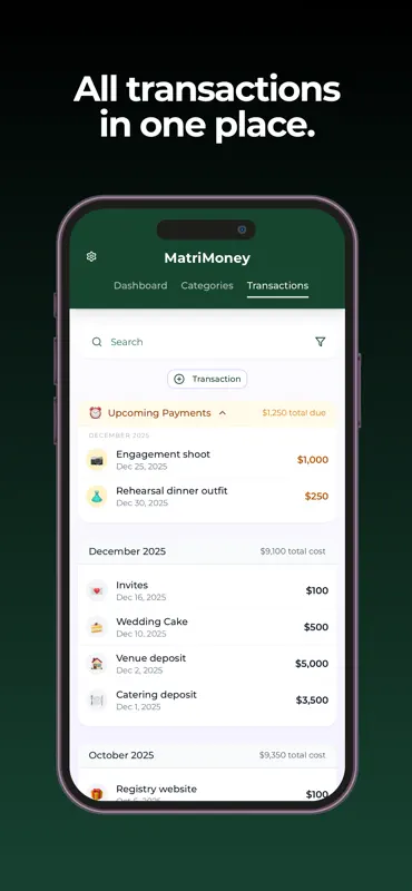 MatriMoney - Wedding Budgeting screenshot 3 of 7