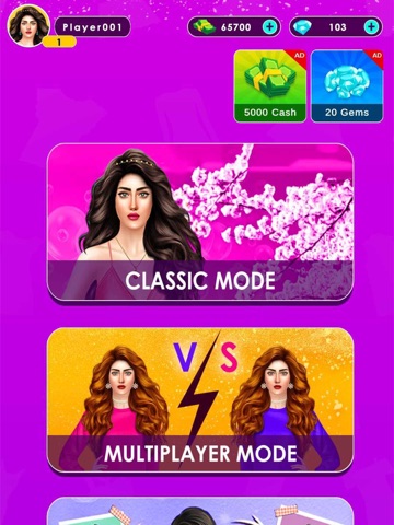 Girl Fashion Makeover Game iPad screenshot