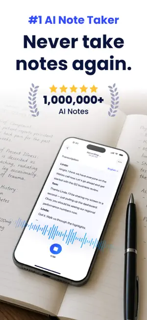 Transcribe Voice Notes: NoteMe screenshot 1