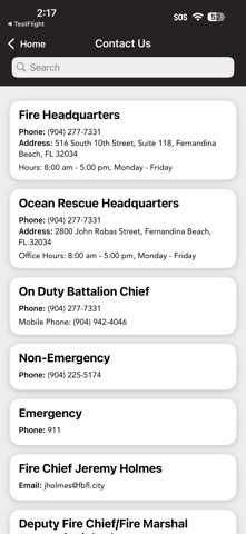 Fernandina Beach FD Screenshot 2 of 3