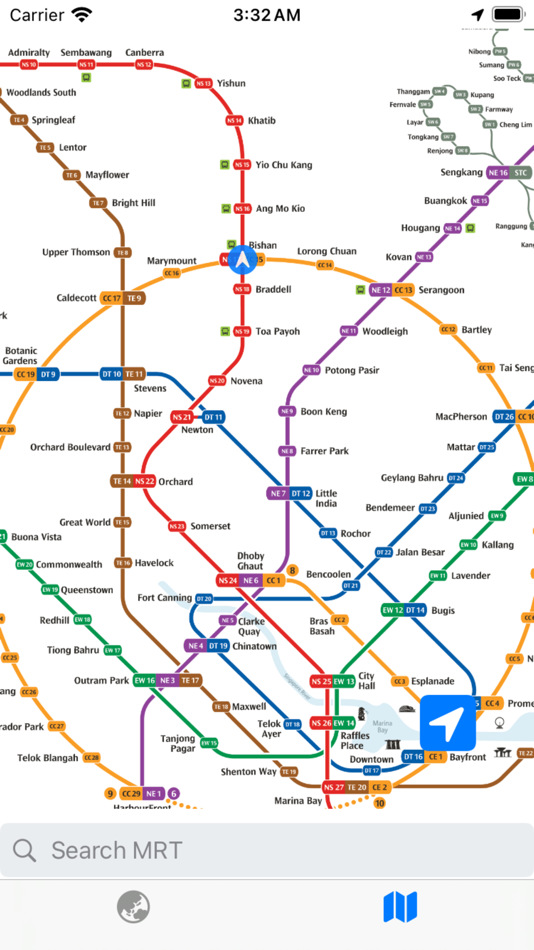 #4. MRT Map (iOS) 由: 33 YAGA PTE. LTD.
