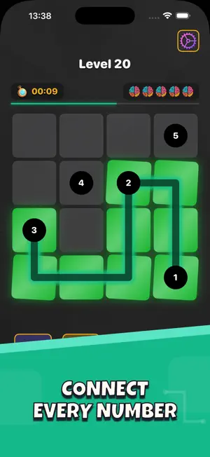 Grid Rush: Number Path Puzzle screenshot 1