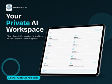 On‑Device AI:Private Workspace iPad screenshot