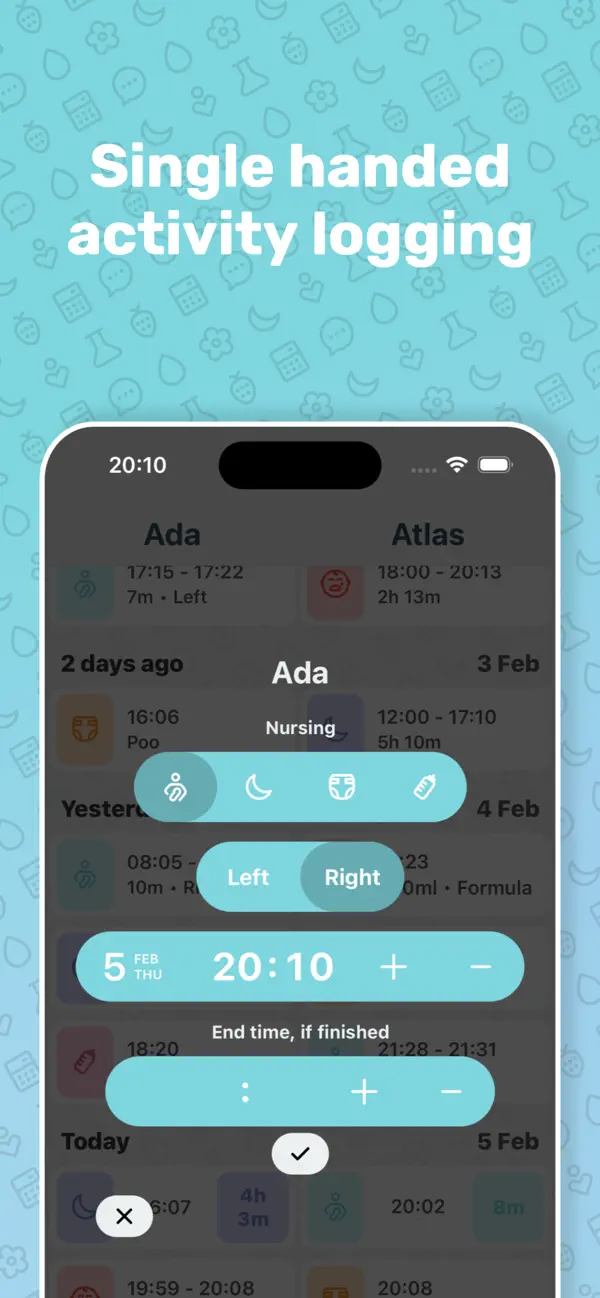 Screenshot #2 pour A&A Baby Tracker