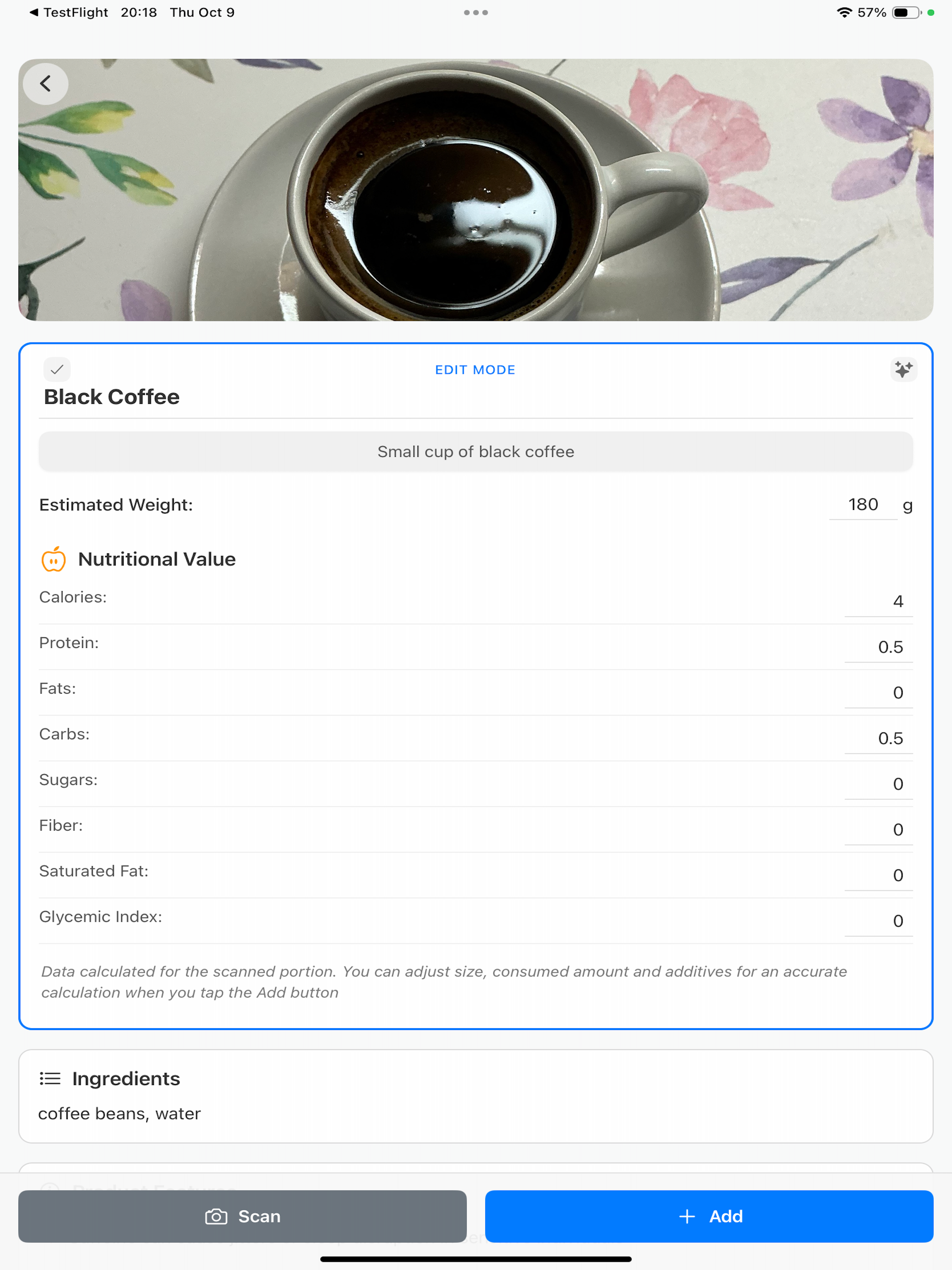 Calories Tracker NutriCheckerS screenshot 10