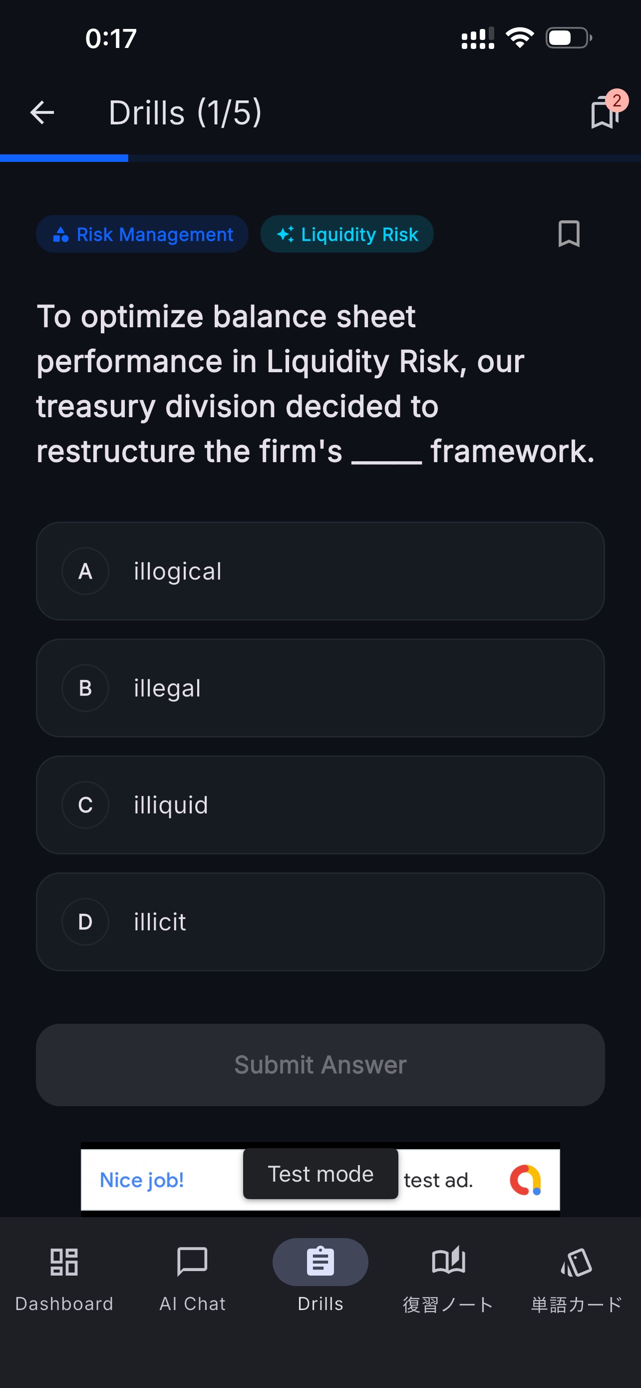 Screenshot 8 of 金融英語ドリル