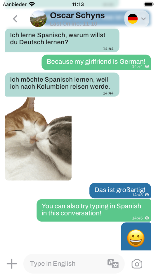#5. Flipchat - Chat Translator (iOS) Podle: Flipchat B.V.