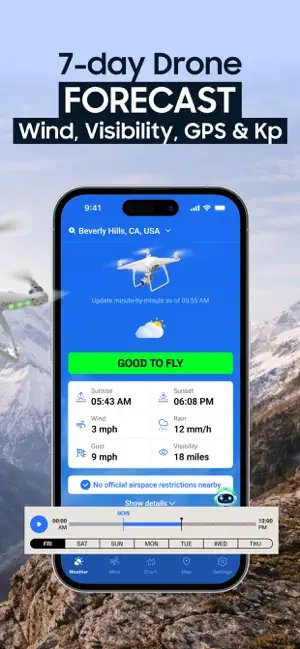 Drone UAV Fly Forecast: AirMap iPhone screenshot 3
