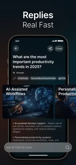 Captura de pantalla de DeepScan: AI Search Assistant en iPhone 2