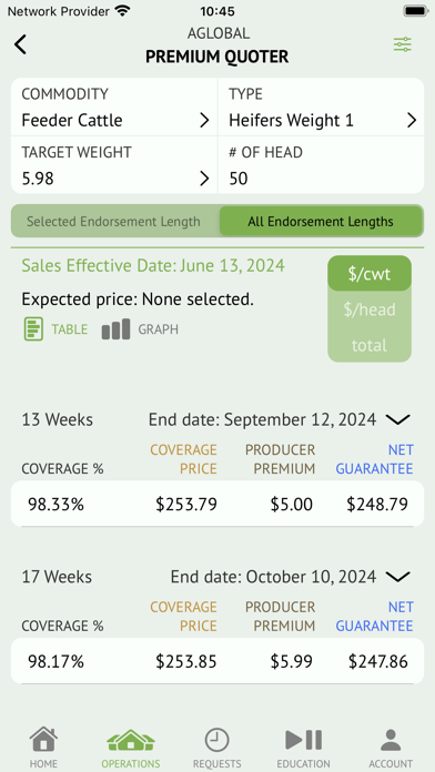 Livestock Insurance Analyzer Screenshot