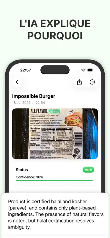 Halal Scanner AI: Ingrédients screenshot 2 of 4