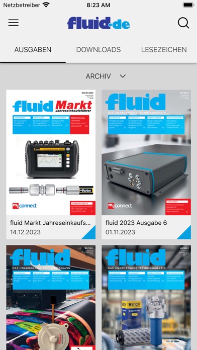fluid eMagazin Screenshot