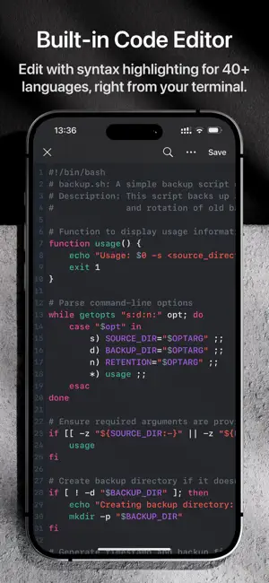 Termix: SSH Client & Terminal iPhone screenshot 4