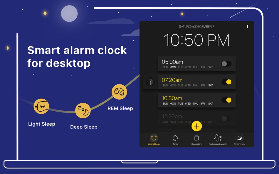 #1. Wake Up Clock - Desktop Alarm (macOS) Podle: Appfit Studio