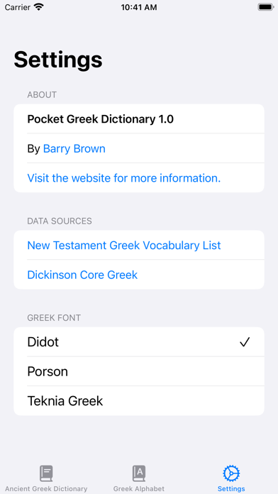 Pocket Greek Dictionary Screenshot 3