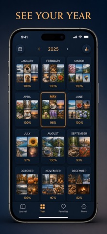 Photo a Day: 365 Grid Journal iPhone screenshot