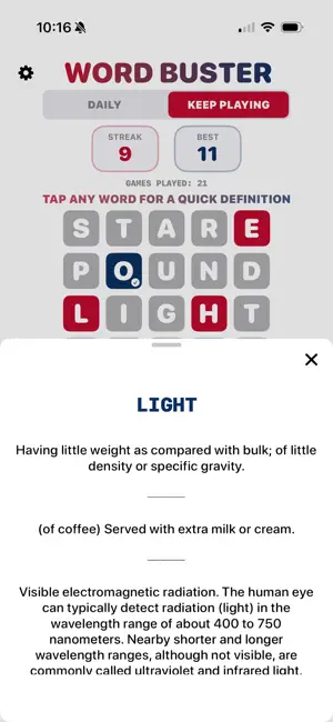 Isogram Word Buster screenshot 3