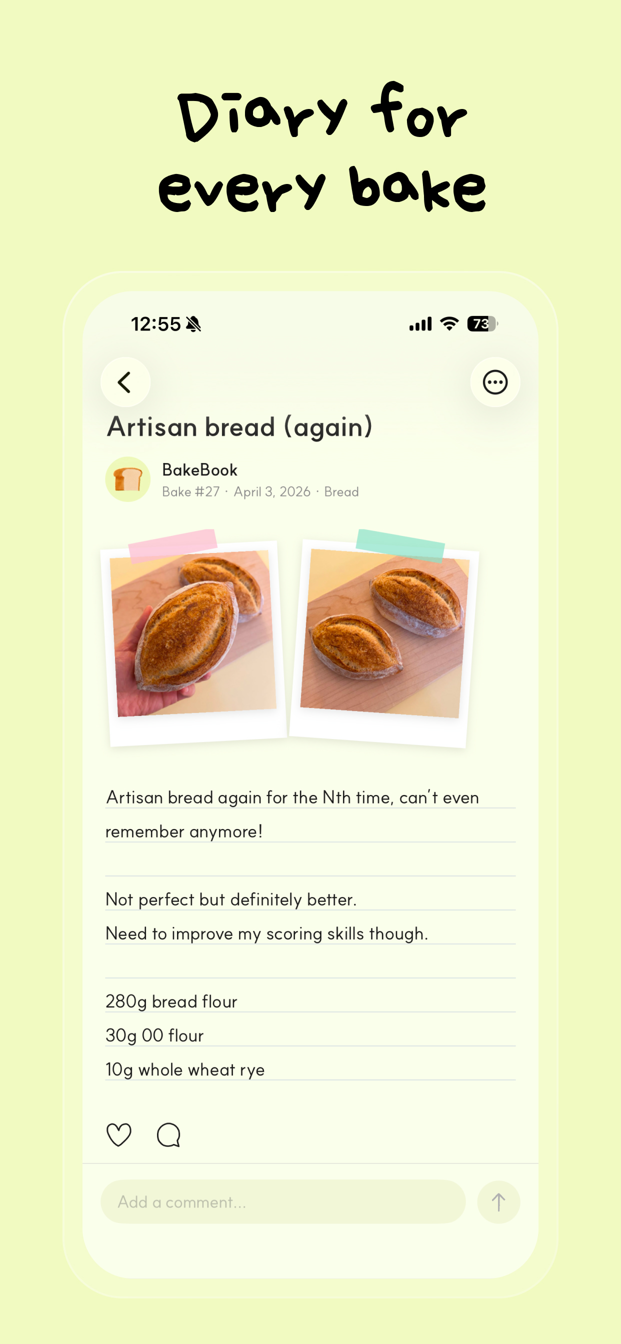 Bake Book: Bake. Log. Share.