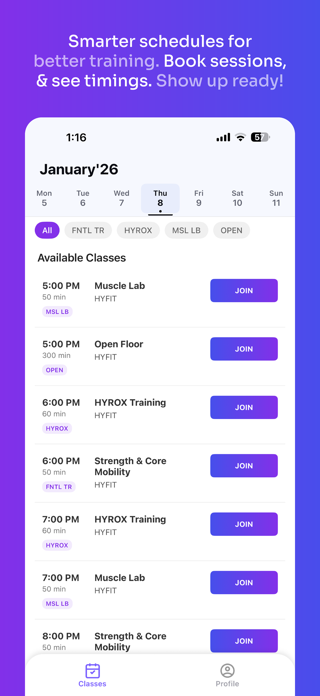HYFIT App Screenshot 2 of 4