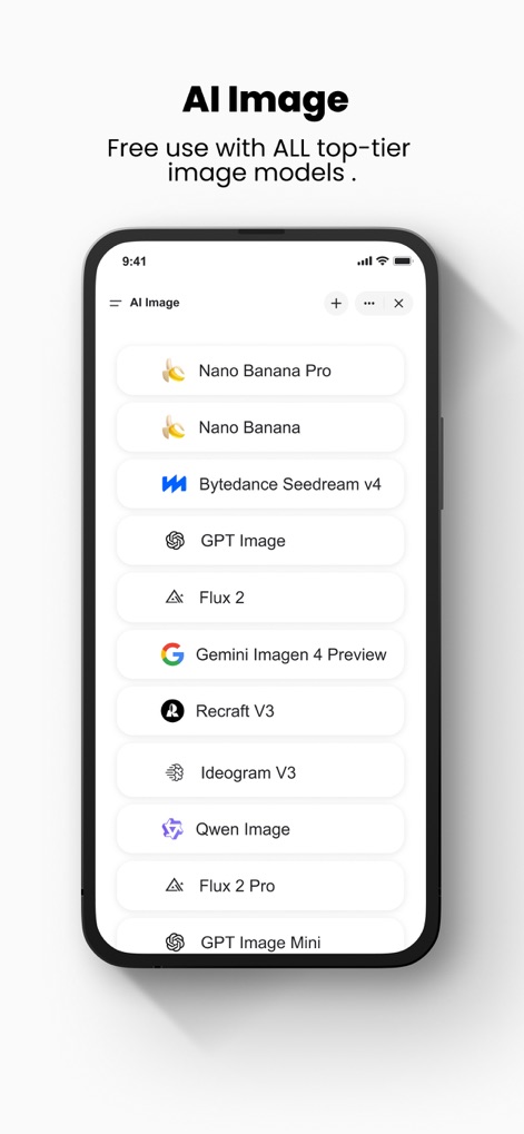 Genspark AI Workspace - AI画像機能は、Nano Banana ProやGPT Imageを含む複数の最先端画像生成モデルを無料で利用でき、視覚的に表現されたモデルの選択肢の豊富さと、各モデルのアイコン表示を通して、その多様な機能を示します。