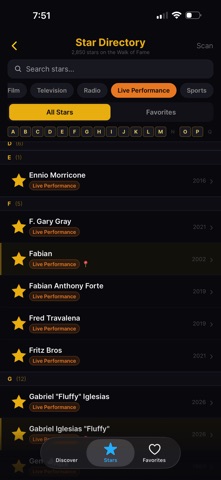 Know Ya Stars: Los Angeles iPhone screenshot