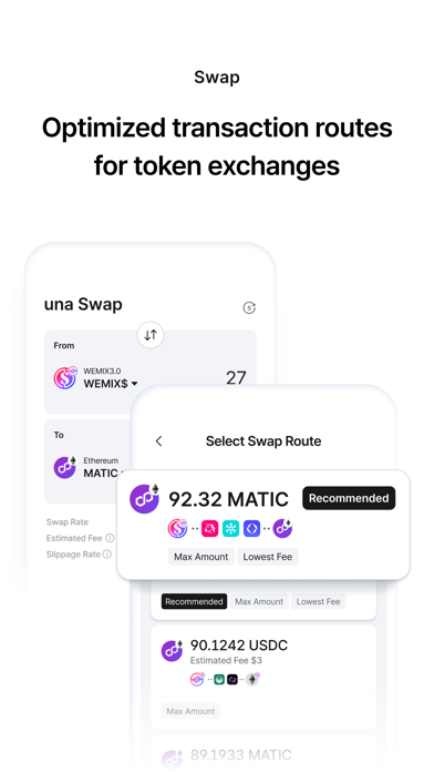 una Wallet Screenshot