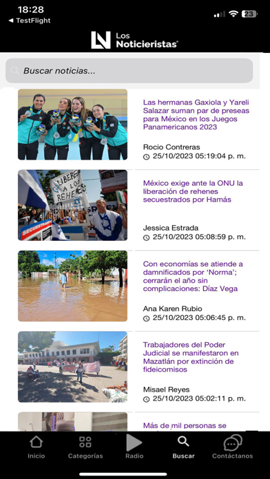 Los Noticieristas iPhone screenshot 1 - News app