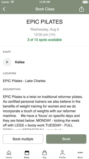 EPIC Pilates screenshot 3