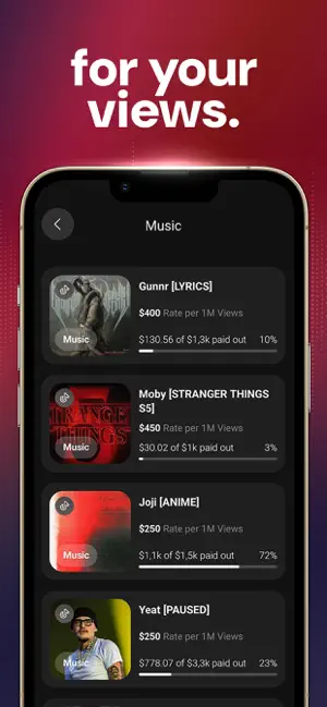 Clipster: Get Paid for Content iPhone screenshot 4
