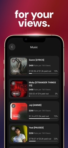 Clipster: Get Paid for Content screenshot