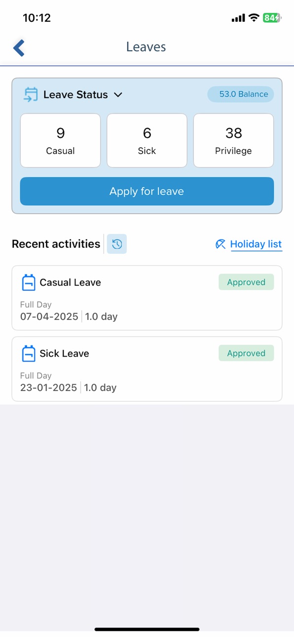 iPhone screenshot