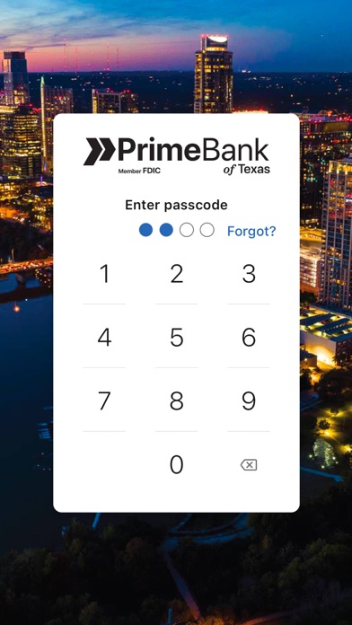 PrimeBank of TX Screenshot