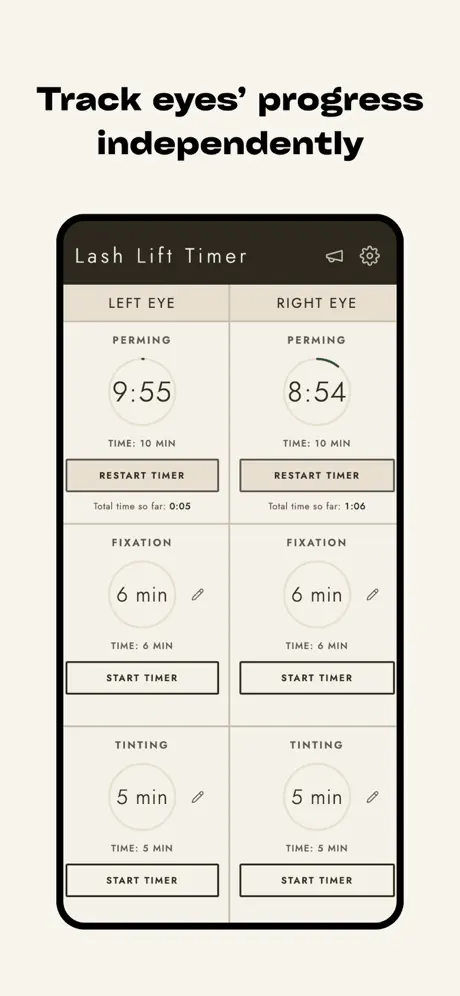 Lash Lift Timer screenshot 2