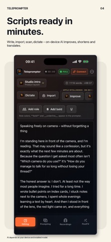 AI Teleprompter: Video Studio Screenshot 4 of 10