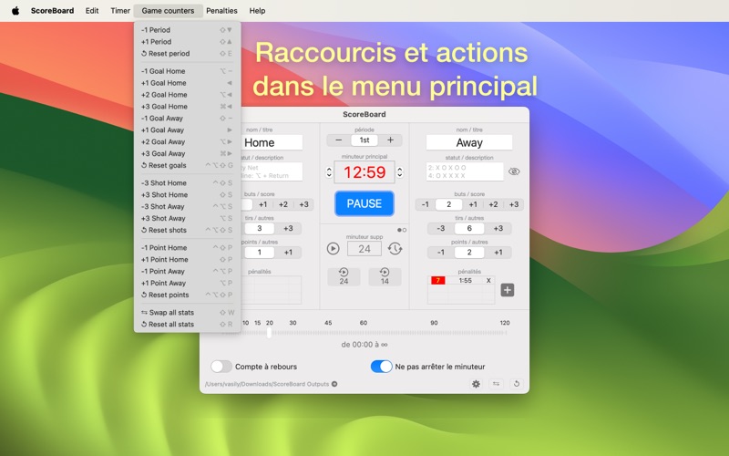 Screenshot #3 pour ScoreBoard pour OBS diffusions