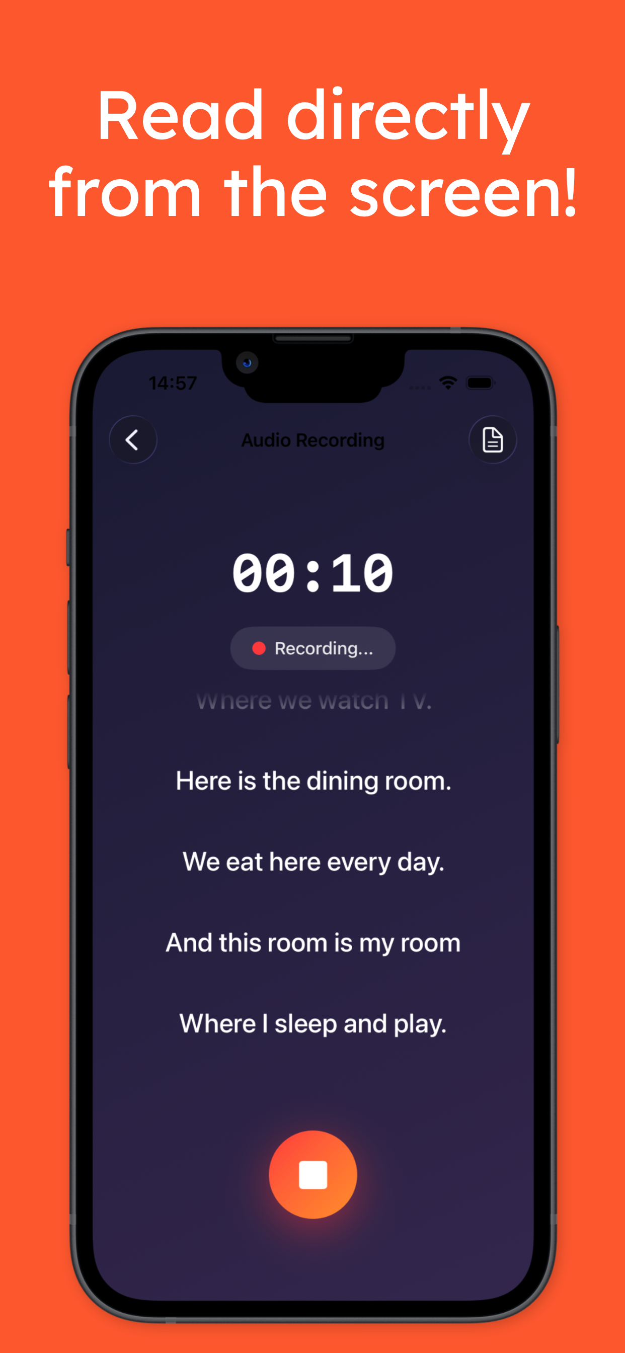 Easy Teleprompter and Record