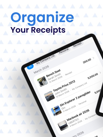 MyReceipts iPad screenshot