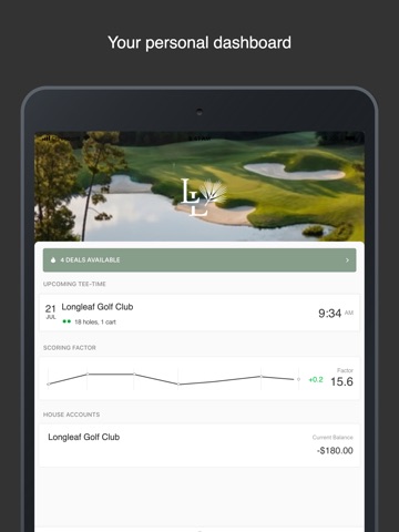 Longleaf GC iPad screenshot