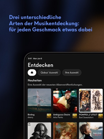 Qobuz: Musik & Online-Magazin iPad screenshot 2