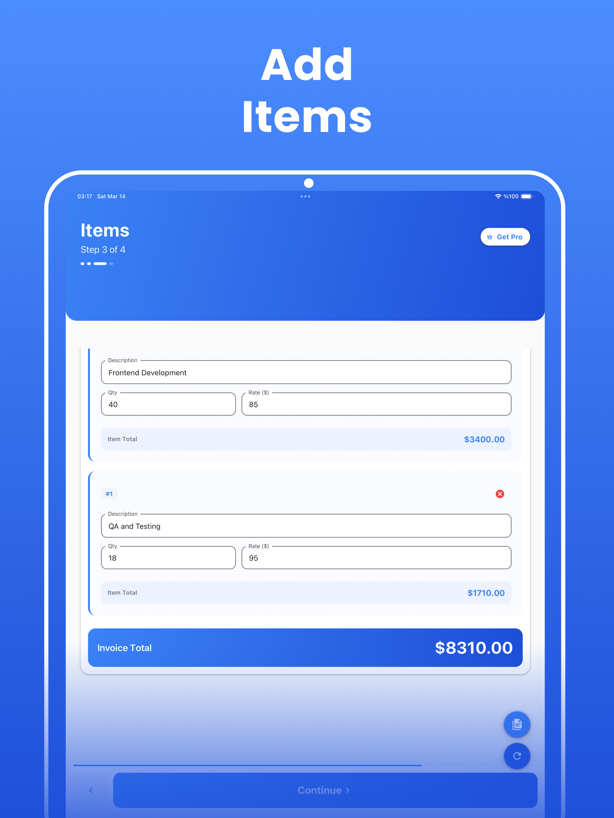 Invoice Generator : BillMaster