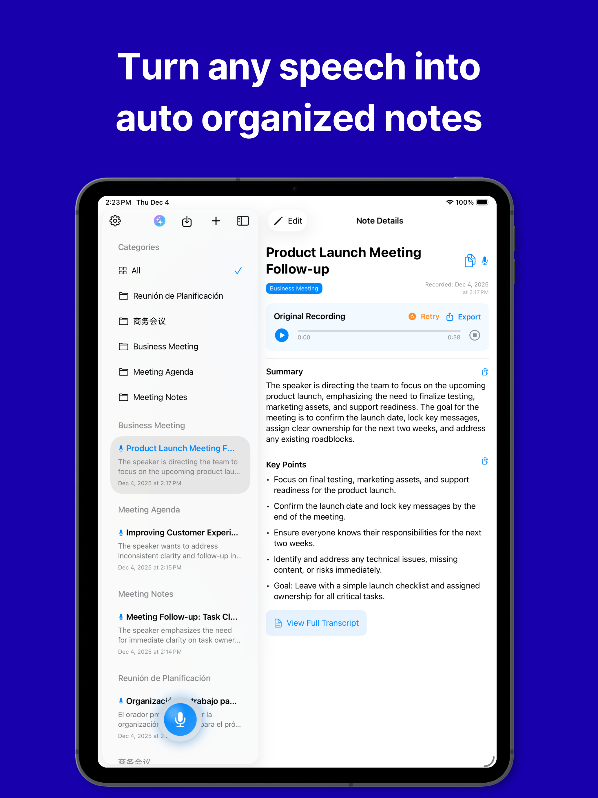 NoteSpeak: AI Voice Transcribe screenshot 7