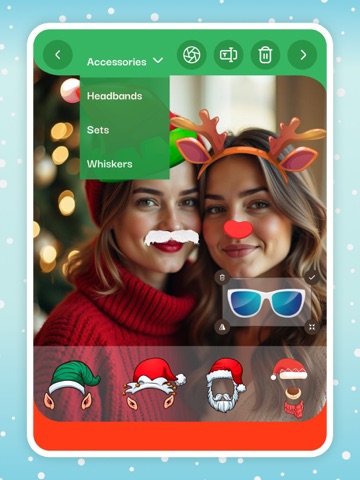 Christmas Funny Face Filters iPad screenshot