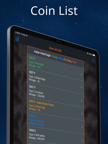 Indian Head Eagle iPad screenshot