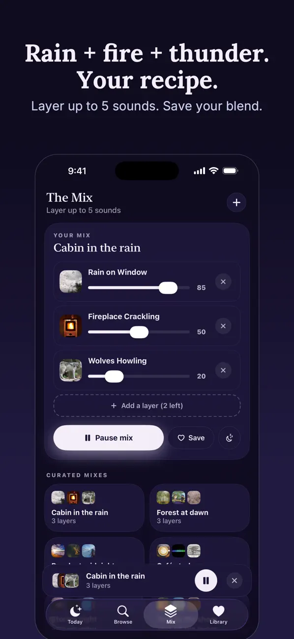 Screenshot #2 pour White Noise & Sound Machine +