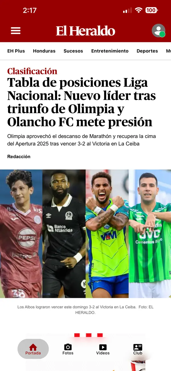 Screenshot #1 pour Diario El Heraldo Honduras