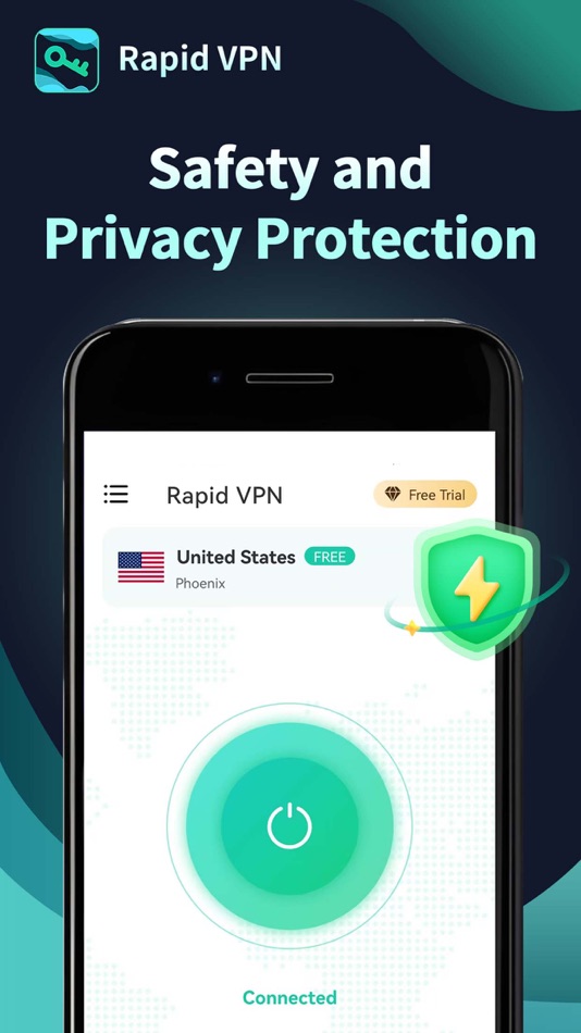 #4. Rapid VPN - Safe Secure Proxy (iOS) 由: DuoPeak Inc