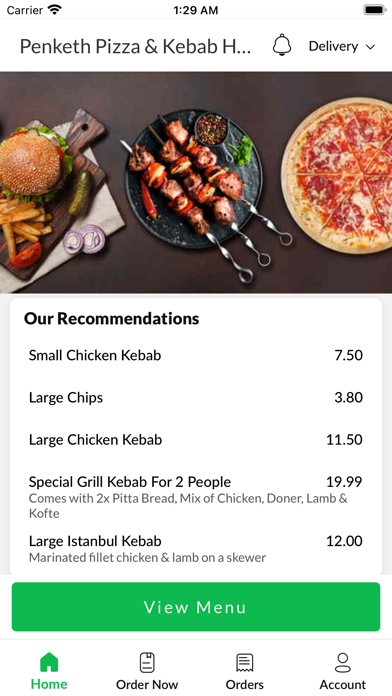 Penketh Pizza & Kebab House Screenshot