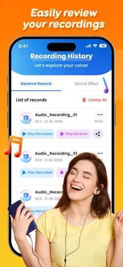 Capture d'écran de Voice Reverse - Audio Editor sur iPhone 5
