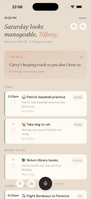 Carry: Voice Task & Mind Dump screenshot 3